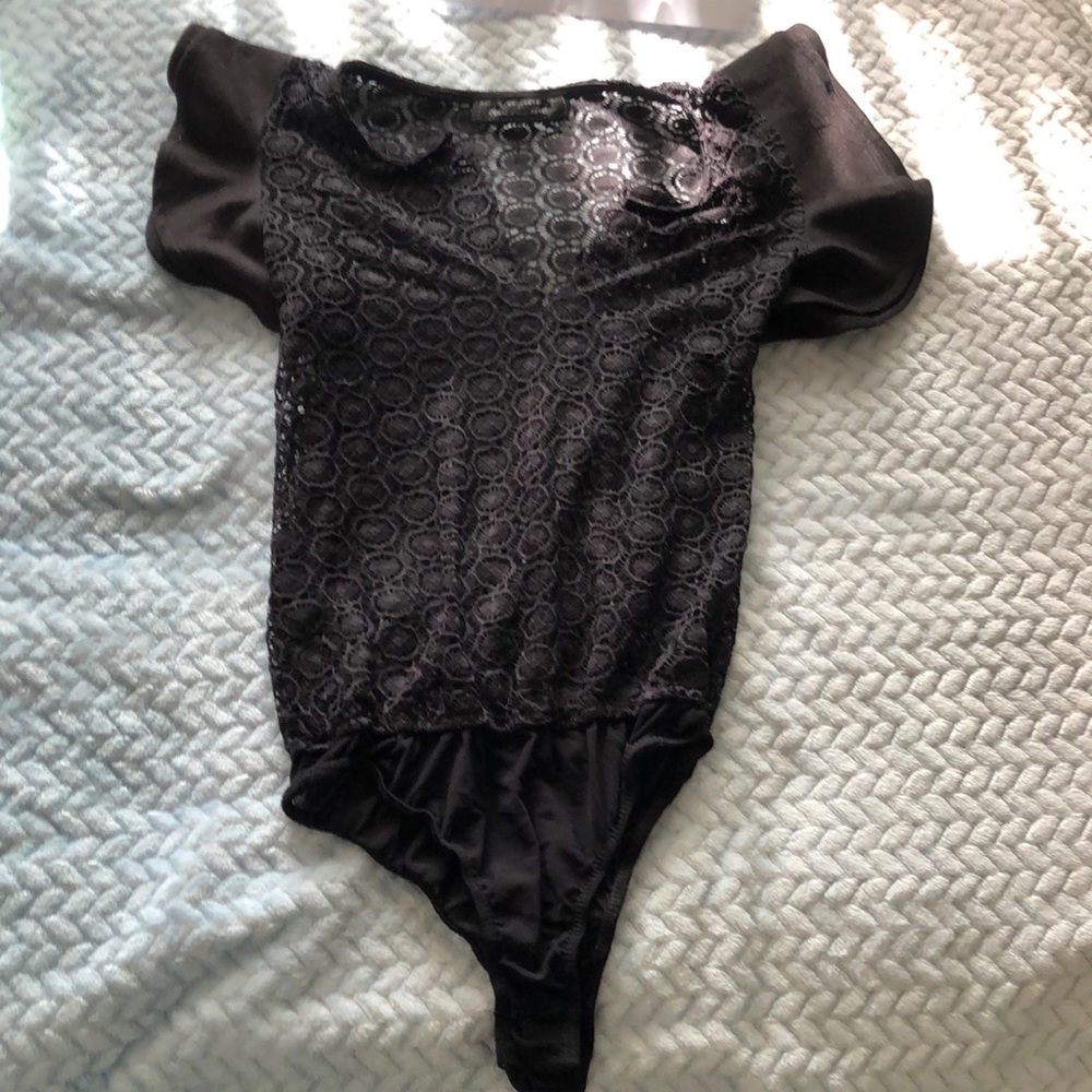 Black see through body suit from Zauch me